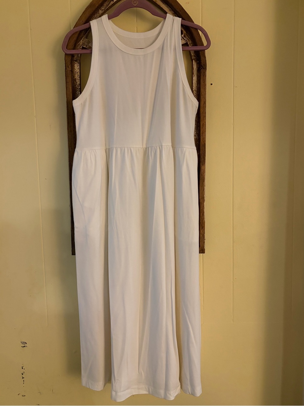a new day White Sleeveless Crew-Neck Maxi Dress